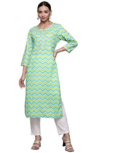 Image of ishin Women Cotton Blend Kurta With Trouser Set
