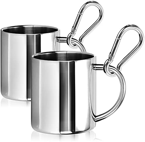 6 Pièces Tasses à Boire Enfant En Acier Inoxydable - Modèle Empilable Léger