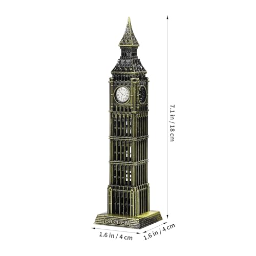 Veemoon England Big Statue Architecture Model England Big Clock Tower Statue Collectible Figurine for Tourism Souvenir Party Desktop Decoration - Image 2