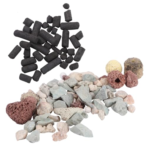 Milisten 1 セット 水槽フィルター材 水族館 水槽の装飾 タップ 特徴 池の濾材 全て ソーダ水 水槽フィルター多孔質 キット 化 ゼロ 水フィルタージャグ 木炭 プール 活性炭