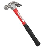 YIYITOOLS Claw Hammer With fiberglass Handle – 16-oz&comma; Red and Black &lpar;YY-1-003&rpar;