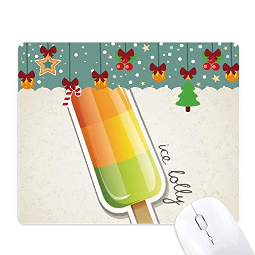 Tapis de souris Popsicle multicolore idéal pour un bureau de jeu dynamique en hiver