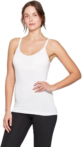 Auden Women's Nursing Seamless Cami - (as1, Alpha, x_l, Regular, Regular, White, XLarge)