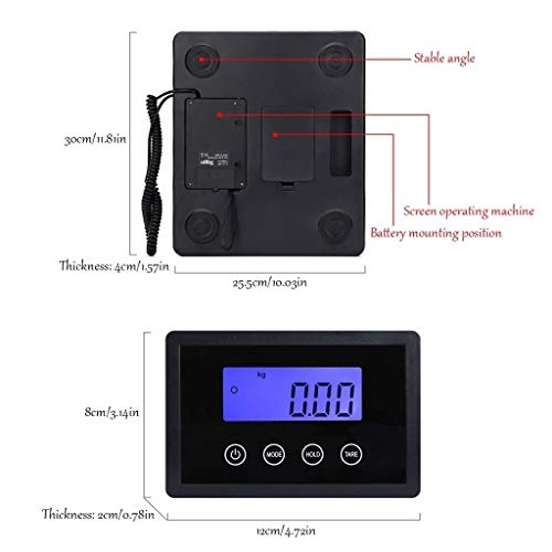 Báscula electrónica comercial 180kg precisión alta miniatura 2