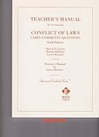 Teacher's Manual to Conflict of Laws: Cases-comments-questions 6th Edition 0314238573 Book Cover