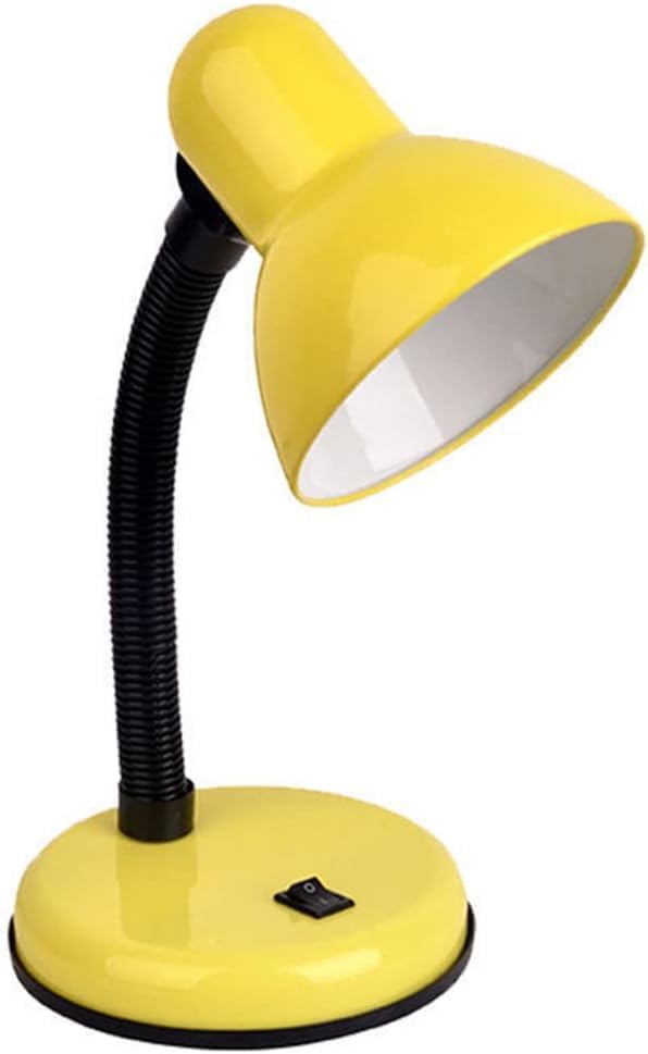 HUH Reading lamp,LED Desk Lamp,Dimmable Table Lamp,Reading Light Eye-Caring Table Lamp with Versatile Flexible Neck for Bedside,Reading Light for Study (Yellow)