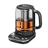 Offacy Electric Tea Kettle 16L 1200W Fast Heating 9 Smart Presets with Removable Infuser Temperature Control 2H Keep Warm BPA Free Glass Teapot for Coffee Boil dry Protect Easy to Clean Black