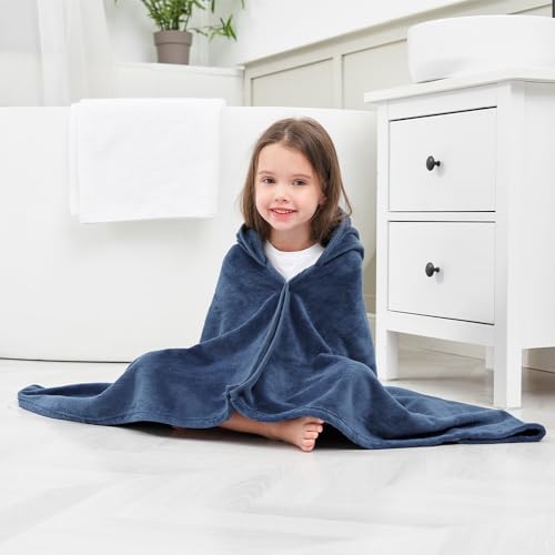 Hiturbo 2Pcs Kids Fleece Hooded Towel: Soft Plush Warm Blanket thumb #6