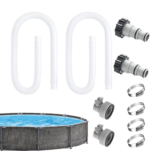 Manguera Para Bomba Filtradora De Piscina | Manguera de Recambio para Filtro de Piscina,Herramienta De Reparación Tubo Robusto De 38 Mm Para Flujo, Fontanería, Circulación De Agua, Limpieza, Protecció