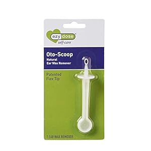 EZY DOSE Earwax Removal Tool, Gentle Ear Cleaning System with Flexible Oto-Scoop Tip, Safe & BPA-Free Cleaner for Adults & Kids, Easy-to-Use Hygiene Solution for Healthy Ears, White