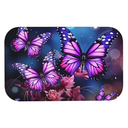 Tapis de bain en pierre de diatomée super absorbant violet - 8