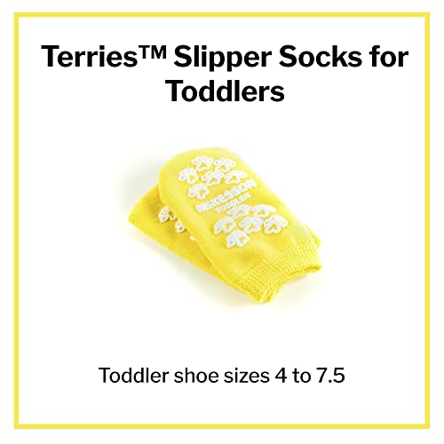McKesson Unisex Non-skid Slipper Socks Toddler Shoe 4 to 7-1/2 Yellow2