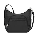 Travelon Anti-Theft Cross-Body Bucket Bag, Black, One Size