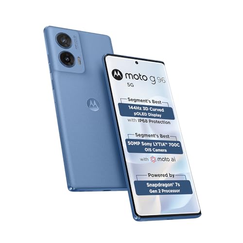 Image of Motorola G96 (Ashleigh Blue, 8GB RAM, 128GB Storage)