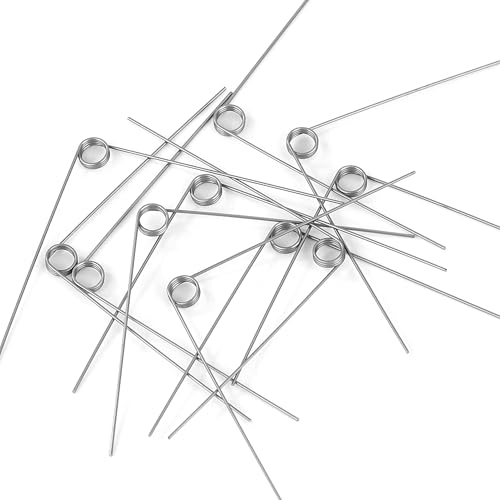 GUNGY Torsionsfeder Edelstahl Drehfeder Drahtdurchmesser 0,5 mm Innendurchmesser 4 mm Armlänge 40 mm 90° 3 Runden Maximaler Einsatzwinkel 42° Rechtsdrehend Größe 0,5x4x40 mm