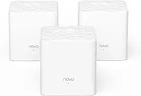 Tenda Sistema Nova Mesh WiFi – Cobre 3500 m² – Rede de malha de banda dupla AC1200 para Internet doméstica – Controle parental – Pacote com 3