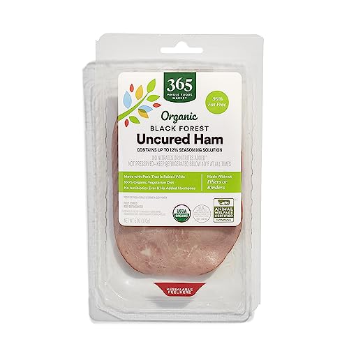 365 By Whole Foods Market, Ham Black Forest Sliced Organic, 6 Ounce #TOP9
