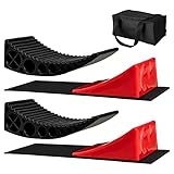 【Langlebiges Material】 Die 2 Nivellieren bestehen aus hochwertigem PA und die 2 Keile aus HDPE, die beide wetterfest, robust und langlebig sind. Die Kombination aus Keilen und Nivellieren kann mit bis zu 16 Tonnen belastet werden.