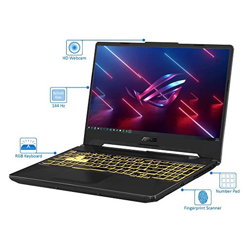 Asus Tuf F15 144Hz Gaming Laptop, 15.6" Fhd, Intel Core I5-10300H, 16Gb Ram, 512Gb Nvme Ssd, Nvidia Geforce Gtx 1650, Rgb Backlit Keyboard,Windows 10 Home #TOP2
