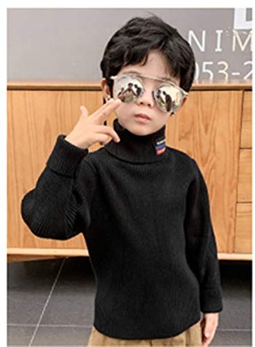 TOHD Big Boys Sweater Children's Long-Sleeved Turtleneck Pullover Sweater2