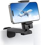 Airplane Cell Phone Holder,NOZEWOWA Handsfree Universal in Flight Phone Mount Clip Portable Foldable Travel Essentials for Flying Plane Tray Seat Back Voyage Gadget Women Men Toddler