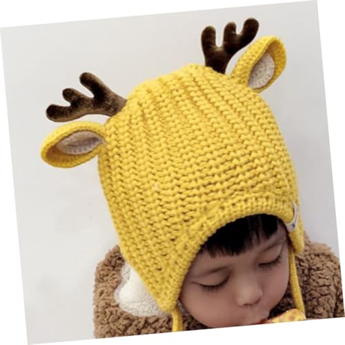 Gorro de reno y astas de ciervo para invierno, ropa de abrigo para bebé 7