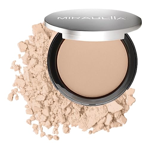Mirabella Pure Press Powder Foundation, Hd Coverage - Shade Light - Triple-Milled Mineral Pressed Powder Makeup With Natural Ingredients - Anti-Aging, Moisturizing & Antioxidant, All Skin Types - Talc-Free #TOP2