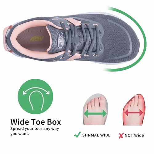 Wide Toe Box Shoes Women Arch Support Walking Shoes Plantar Fasciitis Orthotic Tennis Sneakers2