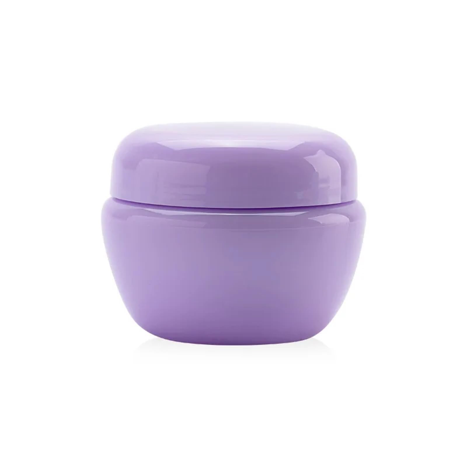 Travel Size Jars 50pcs 5-10g Mushroom Plastic Cosmetic Jars for Lip Balm Face Cream Lotion Samples(Purple,5ml)