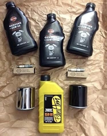GZM - Kit de mantenimiento, bujías, aceite de motor, original para Harley Davidson, transmisión primaria, filtro de aceite, Sportster XL 883 1200, Forty-Eight, Seventy-Two, 1200 Custom, SuperLow, Iron 883, 1200 Nightster, XR1200 X