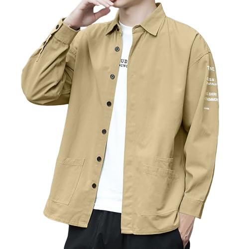 Camisa de hombre para exteriores, protección UV, camisa de safari, manga larga, de secado rápido, camiseta funcional para senderismo, pesca, camisa de trabajo, informal, verano, monocolor, impresión