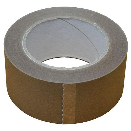 50mm x 50m Brown Kraft Paper Tape Recyclable Eco Friendly Biodegradable