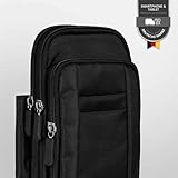 moex Dex Case for Blackview N6000 Men's Mobile Phone with Shoulder Strap, Belt Clip and Carabiner Robust Outdoor Mobile Phone Belt Bag Water-Repellent Black - Image 5