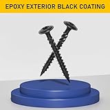 Valorada 20Pcs Wood Screws 6.3 x 75mm, Decking Screw, Black Wood Screws, Heavy Duty Construction Structural Screw, Rust Resistant, Washer Head, Star Drive with Bit - Image 4