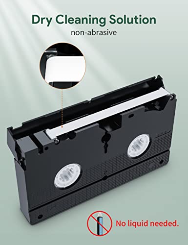 Nicer Vcr Head Cleaner For Vcr Vhs Players, Vhs Video Head Cleaner Tape, Dry Type #TOP1