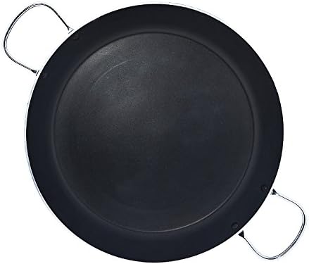 Jata Hogar Paella Pan of 6 Portions with Diffuser, Aluminium, black, 34 cm