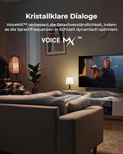 ULTIMEA Soundbar mit kabellosem Subwoofer, VoiceMX & BassMX, App-Steuerung, Bluetooth 6.0, 2.1ch Soundbar für TV Geräte, Einstellbarer Bass, HDMI, Optisch, Poseidon M30, 2026