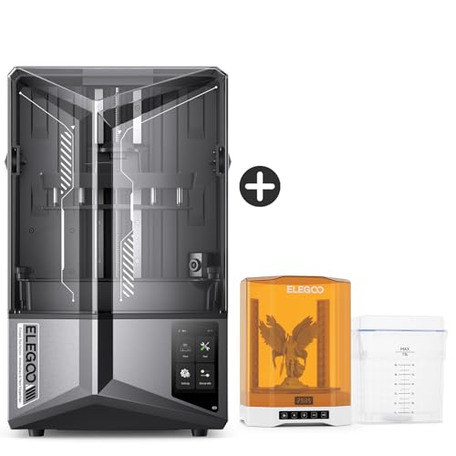 ELEGOO Saturn 4 Ultra 12K MSLA Resin 3D Printer and ELEGOO Mercury Plus 3.0 Larger Wash and Cure Station