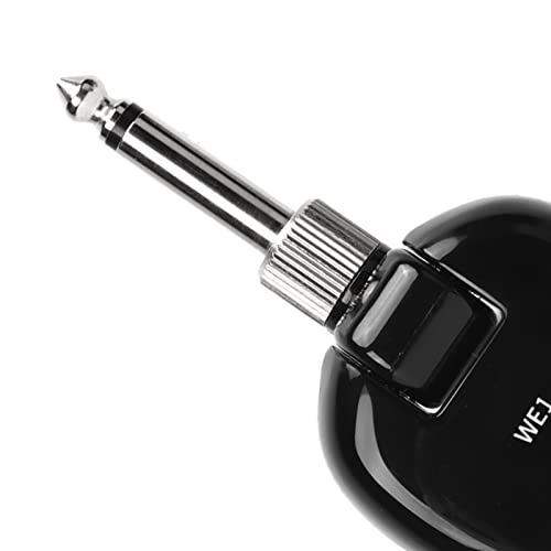Tyenaza Black Guitar Wireless Transmitter Receiver Kit, Kit de Transmisor para Guitarra con Reverb Tipo C Inalámbrico Set Mono 6.35 para Reparación Diaria de Guitarra miniatura 5