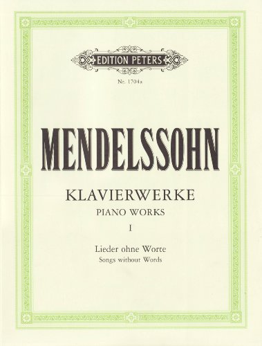 Romances sans paroles Piano Pièces Volume 1 Sélection - 2