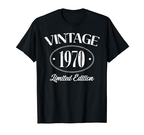 Year Of Birth Birthday Limited Edition Vintage 1970 Maglietta