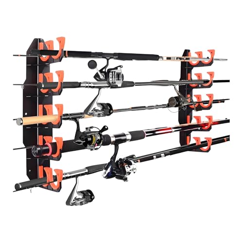 Supporti Per Canne Da Da Parete - Portaoggetti Per Canna Da | Porta Canna Da - Soluzione Di Archiviazione Orizzontale A Risparmi