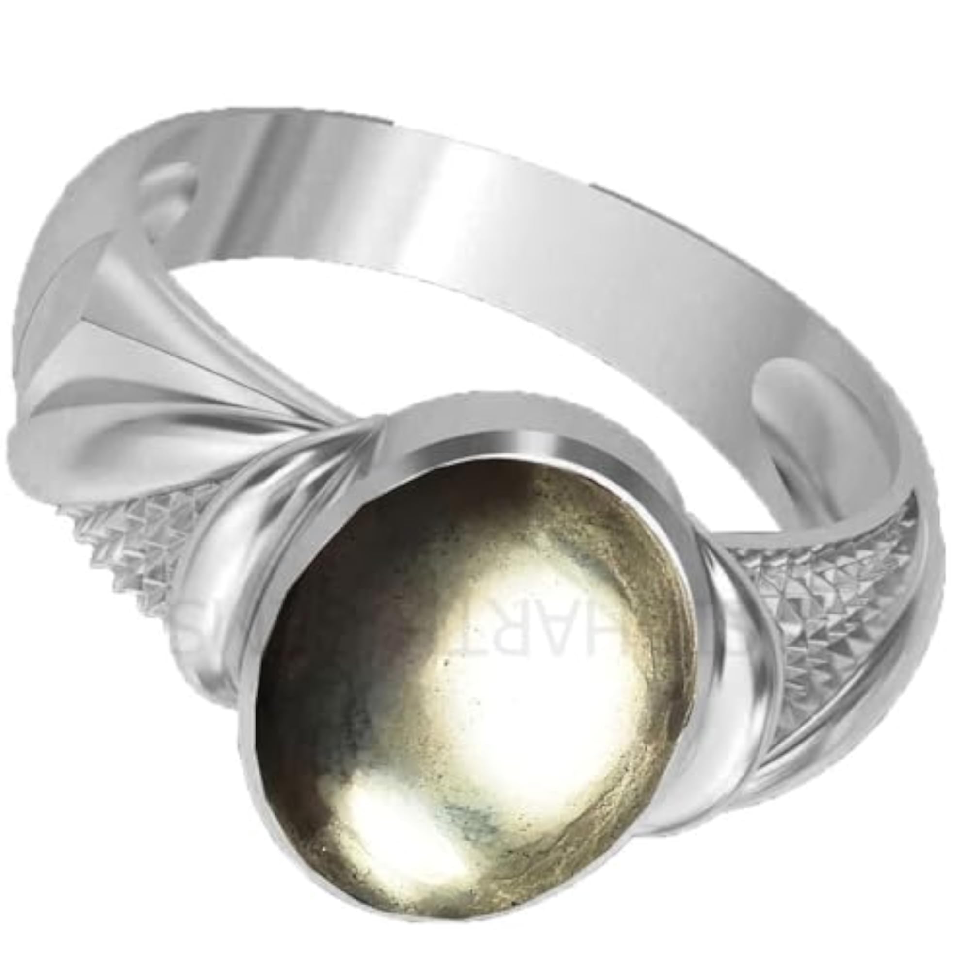 8.25 Ratti Natural Pyrite Adjustable Ring