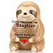 PQUCXZ Funny Sloth Figurine Gift for Daughter You are Enough Encouragement, Sentimental Present from Mom Dad, Inspirational Gift for Adult Daughter Birthday Christmas Graduation Home Office KSS24