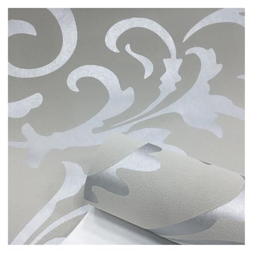 Papier peint textile beige 9.5mx53cm pour salon et chambre - 3