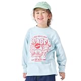 [ever closet] 長袖 Tシャツ キッズ 子供 女の子 男の子 プリント ロンティー [ パステルブルーH 100 ] 綿 トップス 春服 夏服 通園 通学 子供服 キッズ服 エバークローゼット