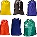 Large 30 X 40 Inch Heavy Duty Nylon Laundry Bag with Drawstring Slip Lock Closure, Assorted Colors and Designs
