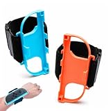 Cinturino compatibili con Nintendo swich 2/ swich1, Braccialetti per JoyCon 2 Comfor & Secure, Compatibile con Just Dance 2026/2025/2024, per Zumba Burn it Up (2 Pack) Straps for swich (Blu&Rosso)
