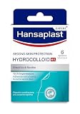 Hansaplast Second Skin Protection Apósito Avanzado, Apósito impermeable, ultrafino y flexible, Fuerte adhesión, Para aliviar el dolor y curar heridas, 6 uds.