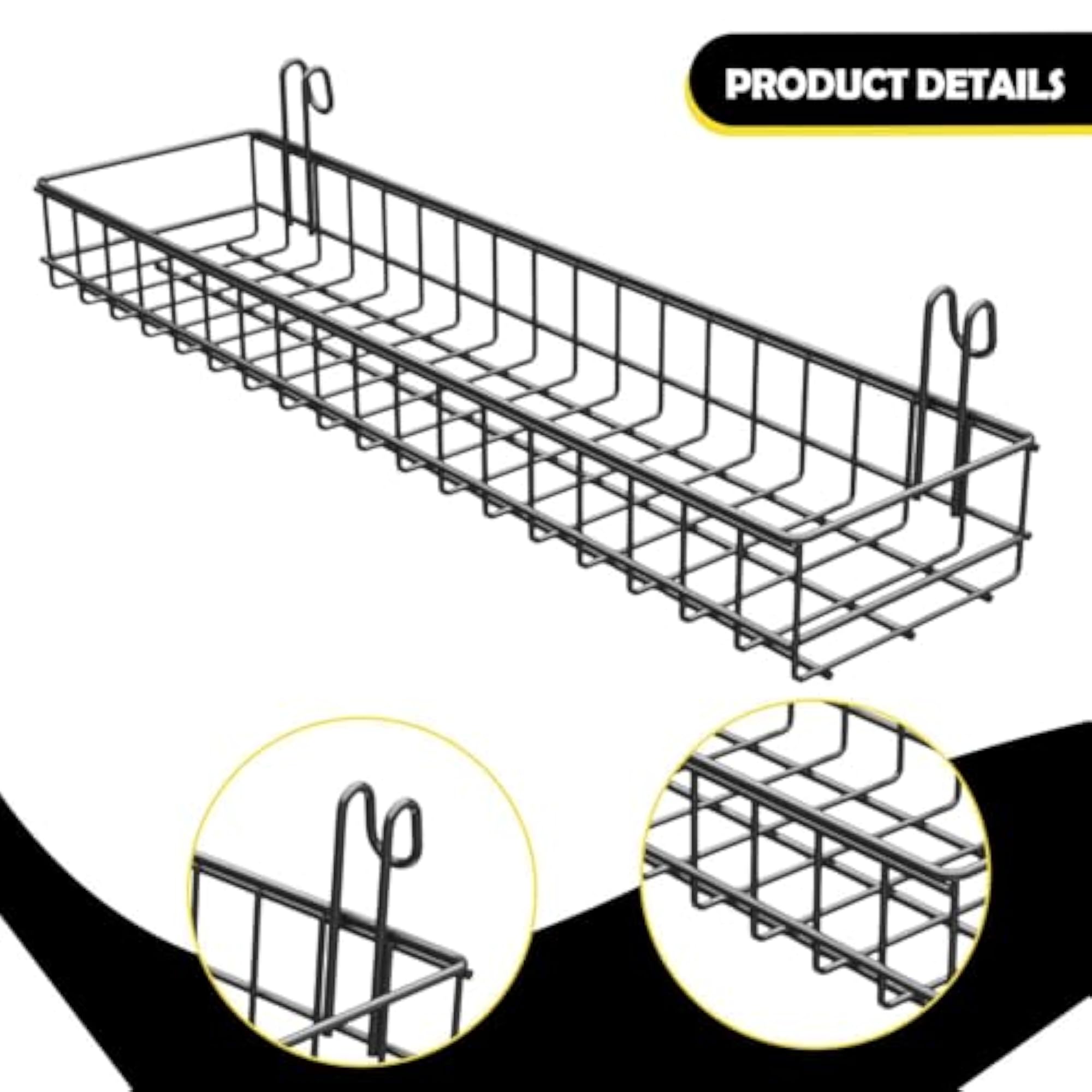 Hanging Wire Basket Kitchen Organizer for Wall